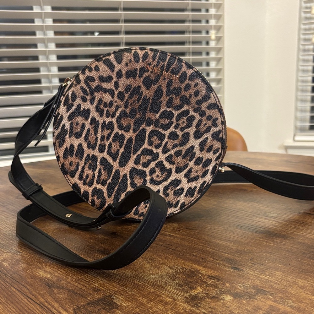Nine West Animal Print Round Crossbody Bag